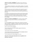 ¿Qué es el saber pedagógico?