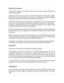 Historia de la empresa.