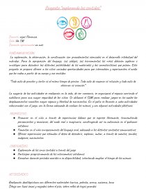 Proyecto “explorando los sentidos”. Página 1