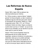 Las reformas de nueva españa