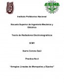 Arreglos lineales de monopolos y dipolos