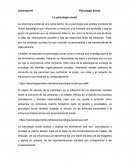 La psicología social.