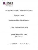 Resumen del libro Vicios y Virtudes.