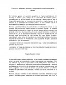 Estructura del sector primario y comparación-compilación de los países