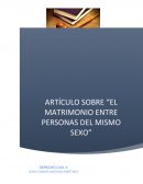 Derecho civil matrimonio homoparental