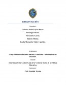 Informe de lectura sobre Guía de la Veeduría Social de la Política Educativa