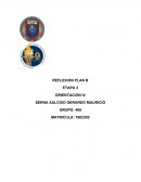 REFLEXION PLAN B ORIENTACION