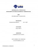 DEPARTAMENTO DE CIENCIAS ECONOMICAS Y ADMINISTRATIVAS Neoliberalismo y Globalización