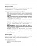 Administración del proceso de investigación La solicitud de investigación