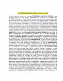 CONTRATO DE TRANSACCIÓN No. 2016-11-25-XXX