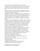 IMPORTANCIA DE LOS PRINCIPIOS DE LA CONTABILIDAD