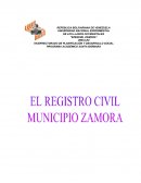 El registro civil de zamora