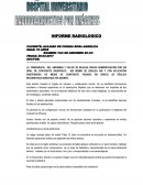 Ejemplo de examen radiologico