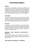 CUESTIONARIO NUMERO 1 EMPRESA
