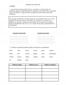 PRUEBA DE LENGUAJE Prueba acentuacion de palabras