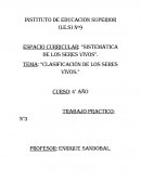 Clasificación de los Seres Vivos Curso: 4° año TRABAJO PRACTICO: n°3