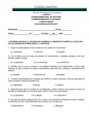 EXAMEN BIMESTRAL DE HISTORIA CORRESPONDIENTE AL BLOQUE I