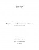 ¿Por qué los estudiantes de grado superior no continúan sus estudios universitarios?