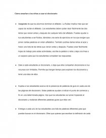 Como enseñar a tu hijo a usar el diccionario. Página 1