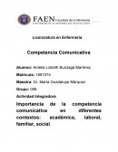 Importancia de la competencia comunicativa en diferentes contextos: académica, laboral, familiar, social