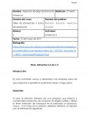 Evidencia 2 toma de decisiones Alimentos S.A de C.V.