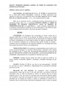 PROMOVER DEMANDA LABORAL DE COBRO DE GUARANIES POR DESPIDO INJUSTIFICADO