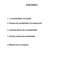 Nulidad y anulidad del efecto juridico