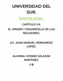 EL ORIGEN Y DESARROLLO DE LAS RELIGIONES