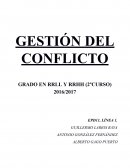 GESTIÓN DEL CONFLICTO GRADO EN RRLL Y RRHH