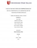 Análisis del ambiente externo e interno Juan Valdez