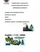 EVIDENCIA: ENSAYO “LA REFORMA ENERGETICA”