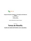 Cuadro de relación del hombre con la naturaleza.