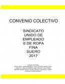 Creación de un convenio colectivo