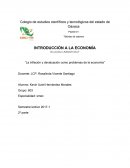 La inflación y devaluación como problemas de la economía