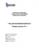 “TALLER DE BIOESTADISTICA” Trabajo practico N° 1