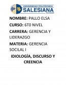IDIOLOGÍA, DISCURSO Y CREENCIA.