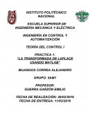La transformada de LAPLACE usando MATLAB