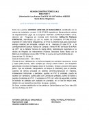 Acta de entrega de escrituras y de vivienda