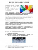 CONTROL DE CALIDAD EN PLASTICOS