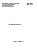 ENSAYO SOBRE LA CORRUPCION EN GUATEMALA