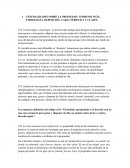 GENERALIDADES SOBRE LA PROPIEDAD: TERMINOLOGÍA, ETIMOLOGÍA, DEFINICIÓN, CARACTERÍSTICA Y CLASES.