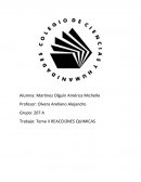 Trabajo: Tema II REACCIONES QUIMICAS