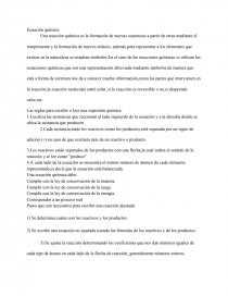 Ecuación química. Página 1