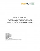 ENTREGA DE ELEMENTOS DE PROTECCIÓN PERSONAL (EPP)