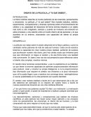 ENSAYO DE LA PELICULA ¿Y TU QUE SABES?... INTRODUCCION: