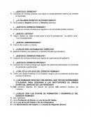 Cuestionario Derecho Romano.