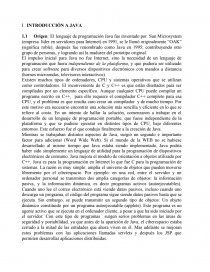 INTRODUCCIÓN A JAVA. Página 1