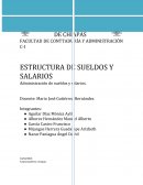 FACULTAD DE CONTTADURÍA Y ADMINISTRACIÓN C-I ESTRUCTURA DE SUELDOS Y SALARIOS