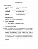 La evaluada tiene un coeficiente intelectual de 109 que lo ubica en la categoría normal promedio lo cual le permite mantener un funcionamiento cognitivo adecuado