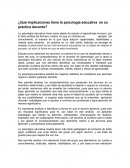 Implicaciones de la psicologia en la docencia